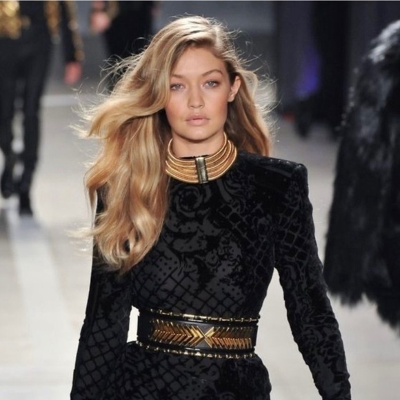 Balmain X H&M Velvet Burnout dress - Picture 7 of 8